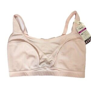 Playtex Secrets Wirefree Bounce Control Bra 38G Nude Pink Full Coverage